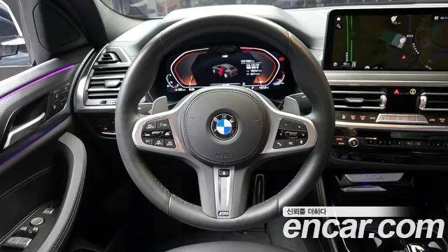 BMW X4 (G02) 2024 Небесно-голубой из Кореи, фото 4