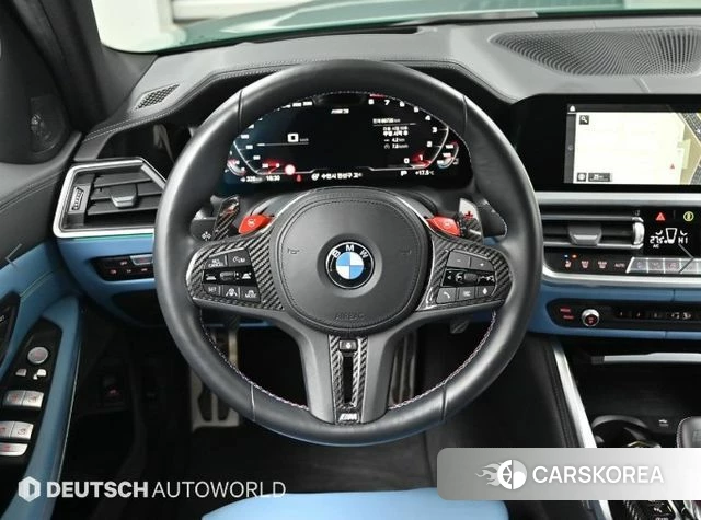 BMW M3 (G80) 2022 Зеленый из Кореи, фото 4