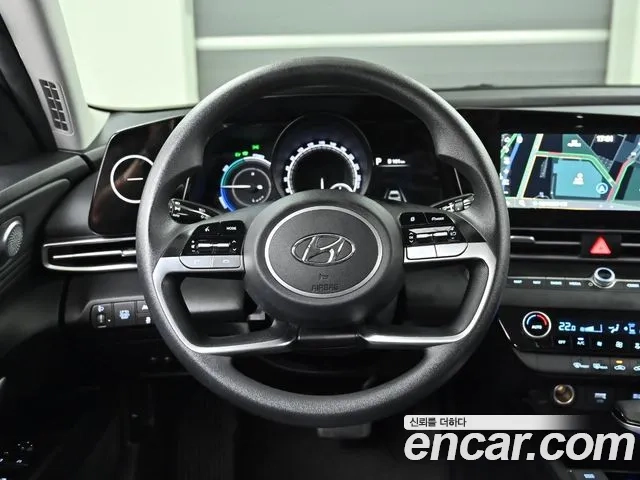 Hyundai Avante Hybrid (CN7) 2021 Белый из Кореи, фото 4