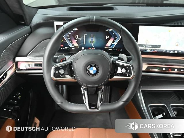 BMW 7 Series (G70) 2023 Черный из Кореи, фото 4