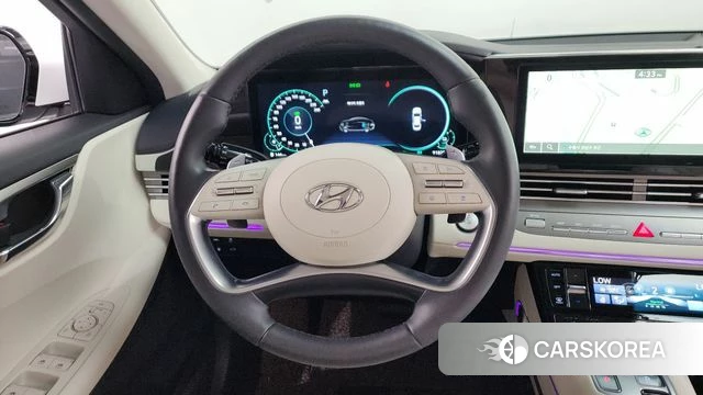 Hyundai The New Grandeur IG Hybrid 2022 Белый из Кореи, фото 4