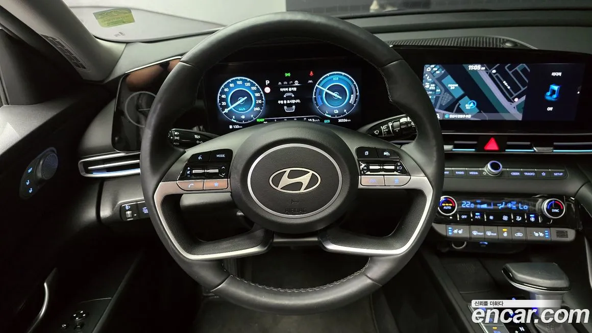 Hyundai The New Avante Hybrid (CN7) 2023 Белый из Кореи, фото 4