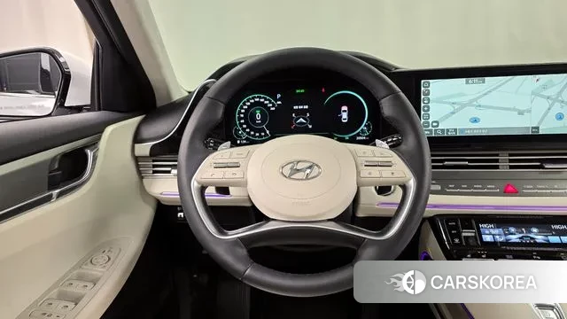 Hyundai The New Grandeur IG Hybrid 2022 Белый из Кореи, фото 4