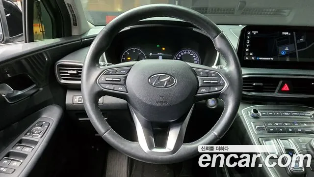 Hyundai The New Santa Fe 2021 Черный из Кореи, фото 4