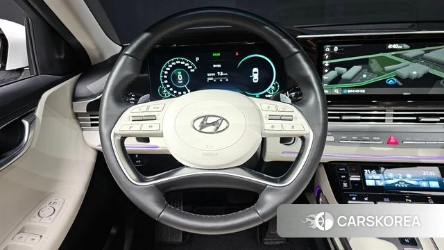 Hyundai The New Grandeur IG Hybrid 2022 Белый из Кореи, фото 4