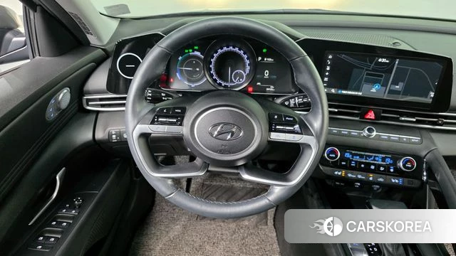 Hyundai Avante Hybrid (CN7) 2020 Темно-зеленый из Кореи, фото 4