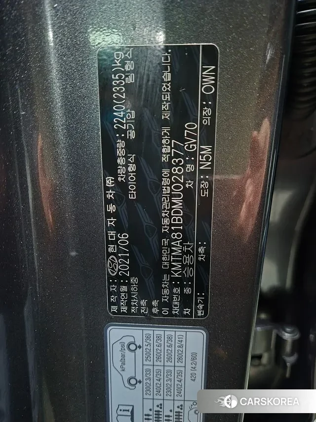 Genesis GV70 2021 Серый из Кореи, фото 4