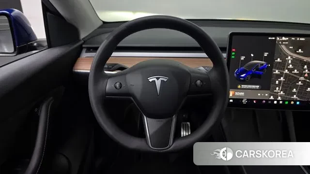 Tesla Model Y 2022 Синий из Кореи, фото 4