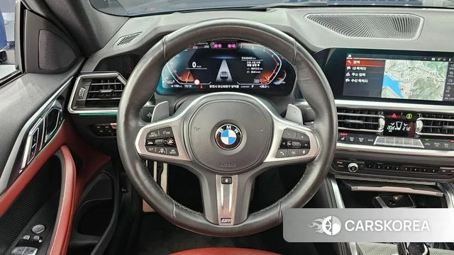 BMW 4 Series (G22) 2021 Небесно-голубой из Кореи, фото 4