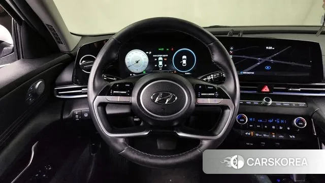 Hyundai Avante Hybrid (CN7) 2021 Белый из Кореи, фото 4