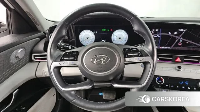 Hyundai Avante Hybrid (CN7) 2021 Белый из Кореи, фото 4