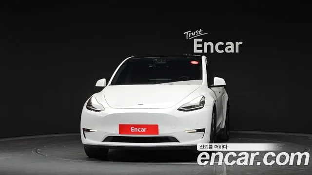 Tesla Model Y 2021 Белый из Кореи, фото 4