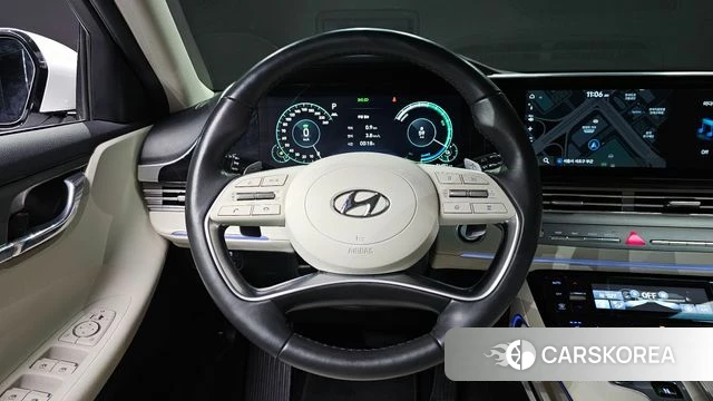 Hyundai The New Grandeur IG Hybrid 2022 Белый из Кореи, фото 4