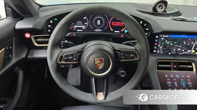 Porsche Taycan 2023 Небесно-голубой из Кореи, фото 4