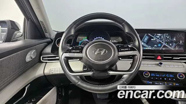 Hyundai Avante Hybrid (CN7) 2022 Черный из Кореи, фото 4