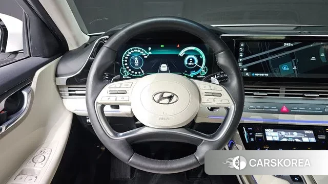 Hyundai The New Grandeur IG Hybrid 2021 Белый из Кореи, фото 4