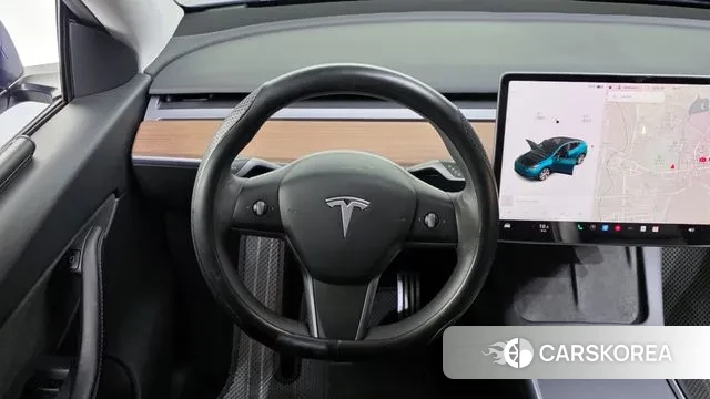 Tesla Model Y 2021 Синий из Кореи, фото 4