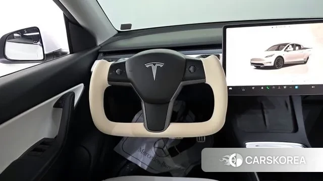 Tesla Model Y 2022 Белый из Кореи, фото 4