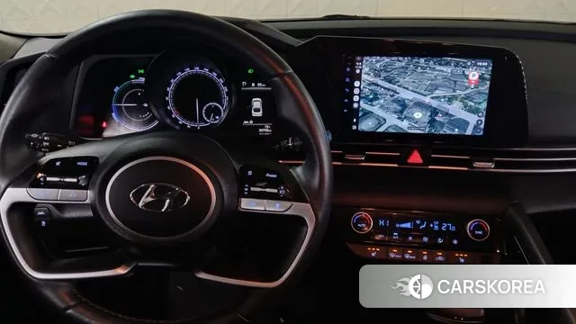 Hyundai Avante Hybrid (CN7) 2022 Белый из Кореи, фото 4