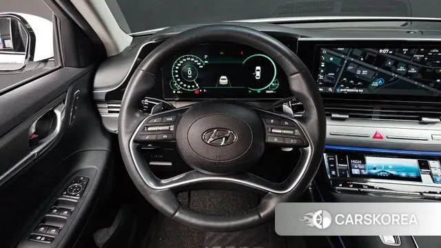Hyundai The New Grandeur IG Hybrid 2021 Белый из Кореи, фото 4