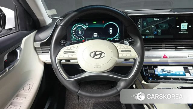 Hyundai The New Grandeur IG Hybrid 2022 Белый из Кореи, фото 4