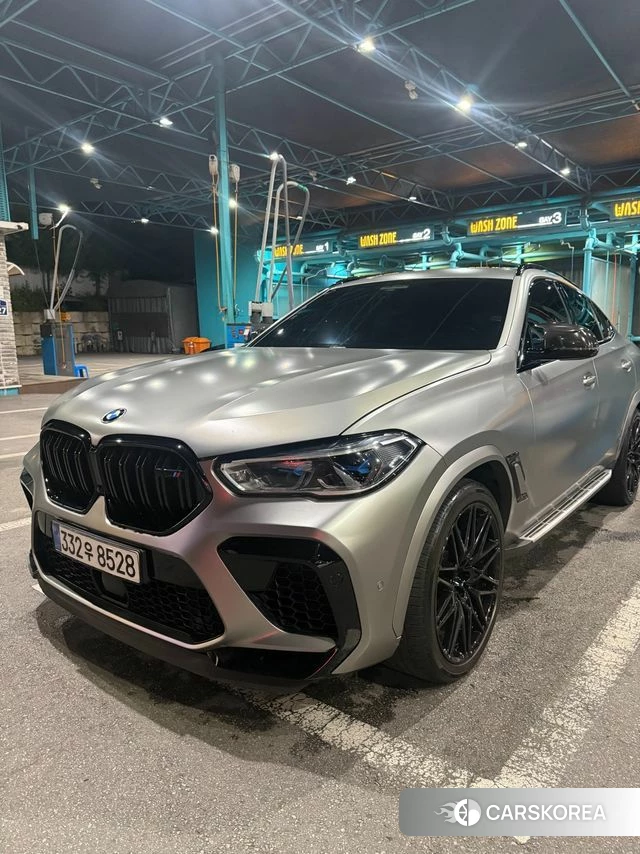 BMW X6M (G06) 2021 Серебристо-серый из Кореи, фото 4
