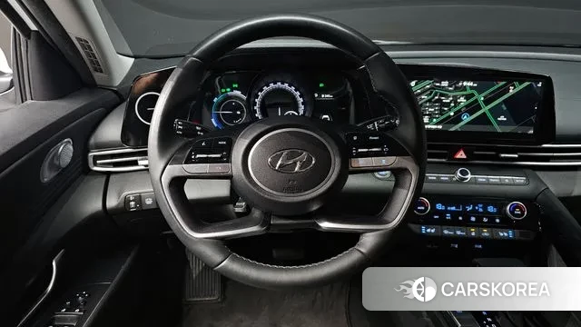 Hyundai Avante Hybrid (CN7) 2022 Белый из Кореи, фото 4