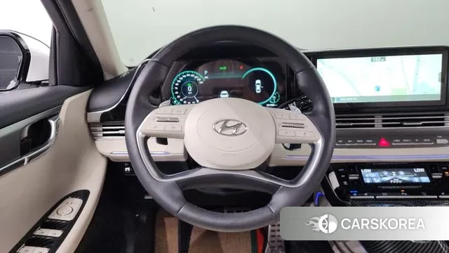 Hyundai The New Grandeur IG Hybrid 2021 Белый из Кореи, фото 4