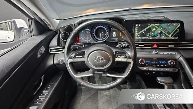 Hyundai Avante Hybrid (CN7) 2022 Белый из Кореи, фото 4