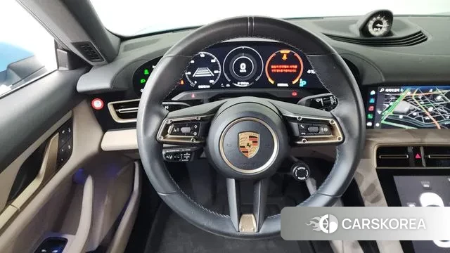 Porsche Taycan 2023 Небесно-голубой из Кореи, фото 4