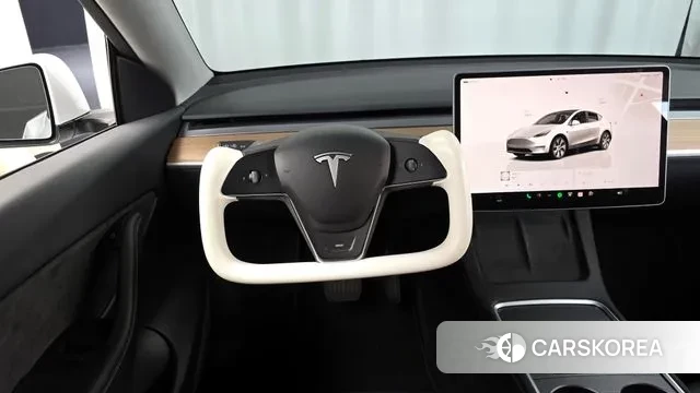 Tesla Model Y 2022 Белый из Кореи, фото 4