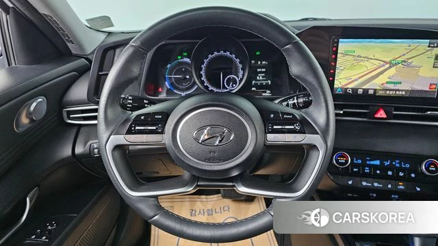 Hyundai Avante Hybrid (CN7) 2023 Белый из Кореи, фото 4