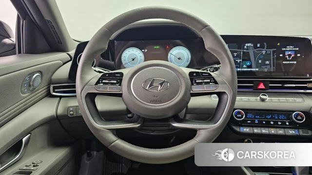 Hyundai Avante Hybrid (CN7) 2023 Черный из Кореи, фото 4