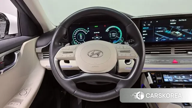 Hyundai The New Grandeur IG Hybrid 2021 Белый из Кореи, фото 4