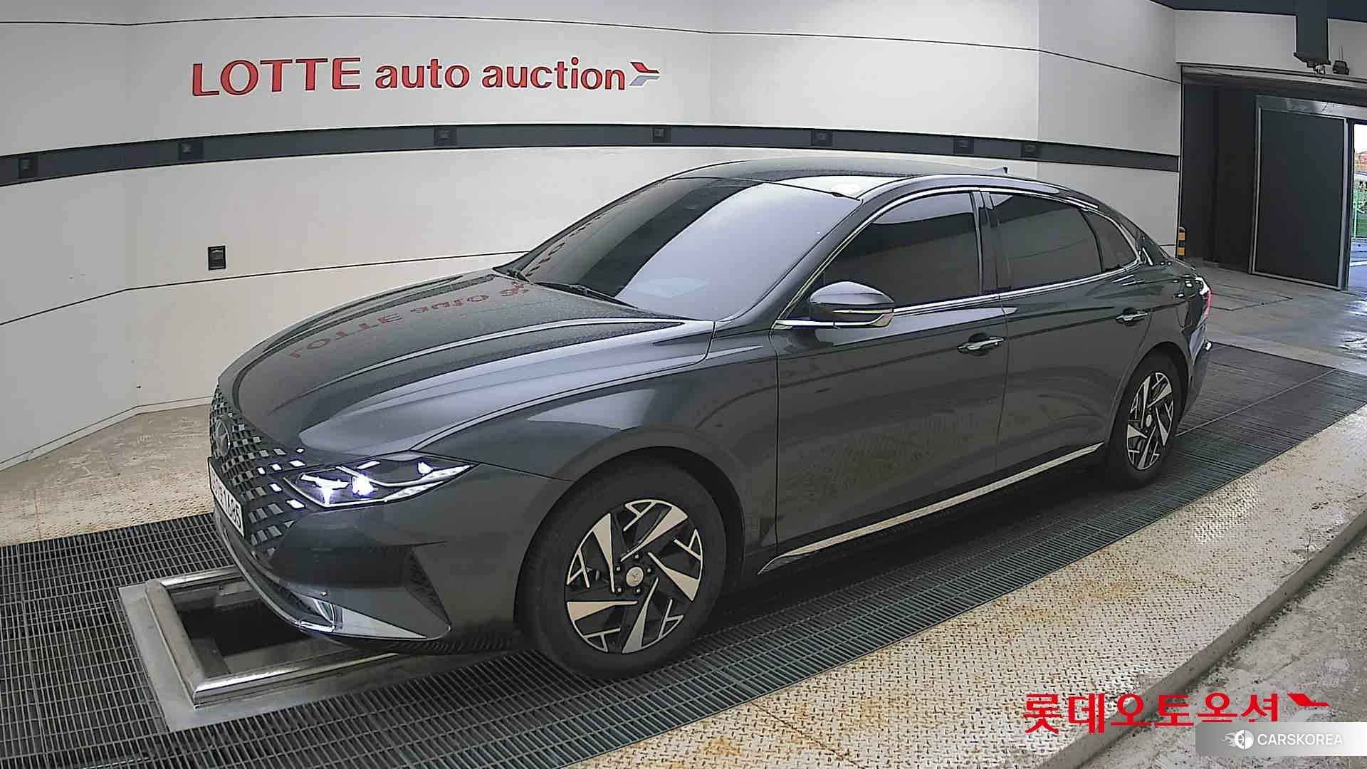 Hyundai Grandeur Hybrid 2022 Nocturne Grey Metallic из Кореи, фото 4