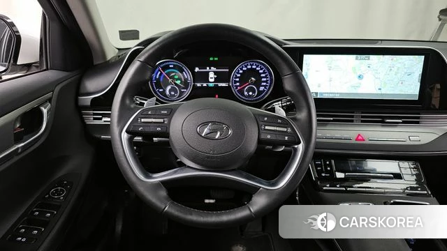 Hyundai The New Grandeur IG Hybrid 2021 Белый из Кореи, фото 4