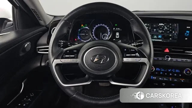 Hyundai Avante Hybrid (CN7) 2022 Белый из Кореи, фото 4