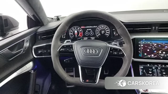 Audi RS7 (4K) 2023 Серебристо-серый из Кореи, фото 4