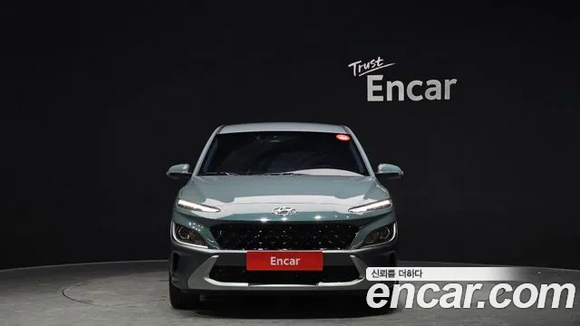 Hyundai The New Kona Hybrid 2021 Темно-зеленый из Кореи, фото 4