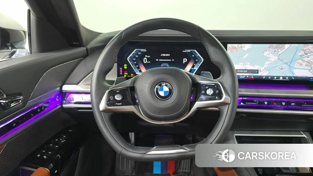 BMW 7 Series (G70) 2022 Черный из Кореи, фото 4