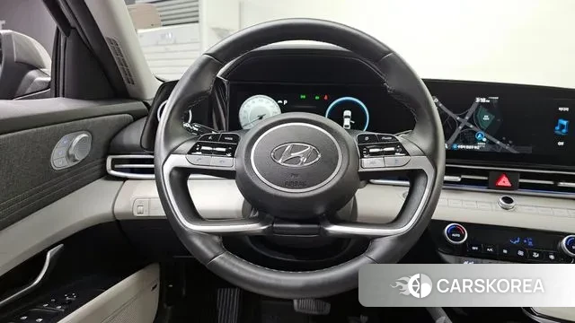 Hyundai Avante Hybrid (CN7) 2020 Темно-зеленый из Кореи, фото 4