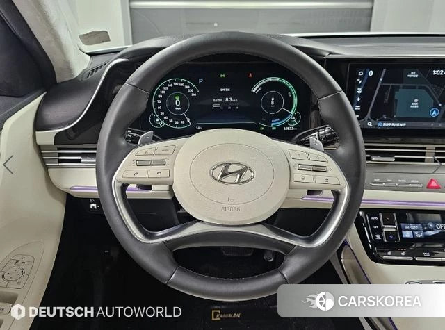 Hyundai The New Grandeur IG Hybrid 2022 Белый из Кореи, фото 4