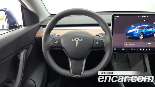 Tesla Model Y 2022 Синий из Кореи, фото 4