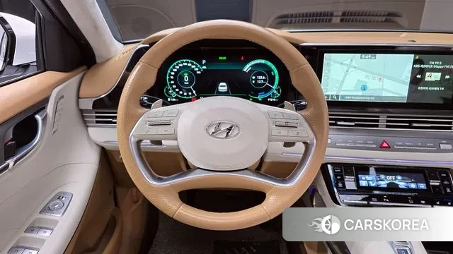 Hyundai The New Grandeur IG Hybrid 2021 Белый из Кореи, фото 4