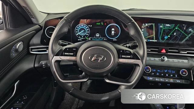 Hyundai Avante Hybrid (CN7) 2022 Серебристо-серый из Кореи, фото 4