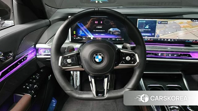BMW 7 Series (G70) 2023 Черный из Кореи, фото 4