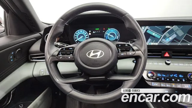 Hyundai The New Avante Hybrid (CN7) 2023 Черный из Кореи, фото 4