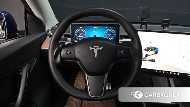 Tesla Model Y 2021 Синий из Кореи, фото 4