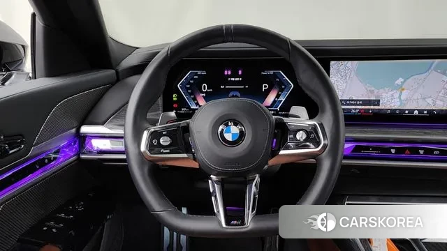 BMW 7 Series (G70) 2024 Черный из Кореи, фото 4