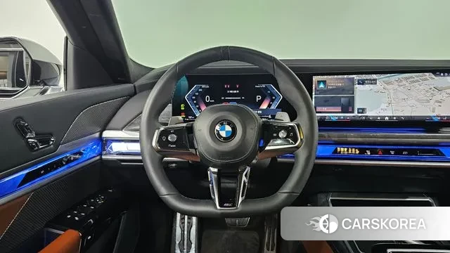 BMW 7 Series (G70) 2023 Черный из Кореи, фото 4